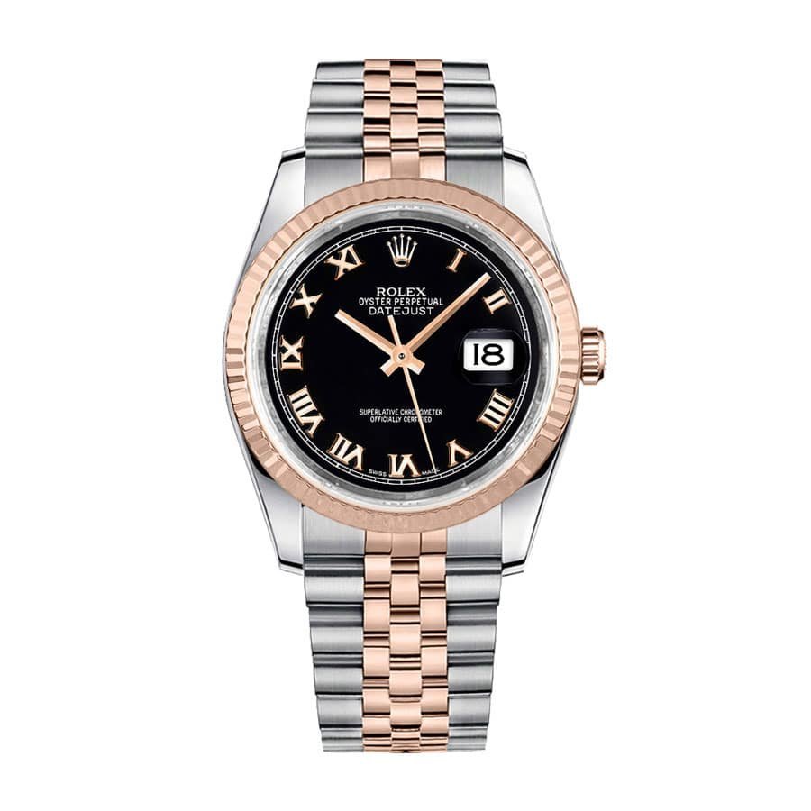 rolex-datejust-36-black-roman-numeral-dial-watch-116231-jubilee-replica